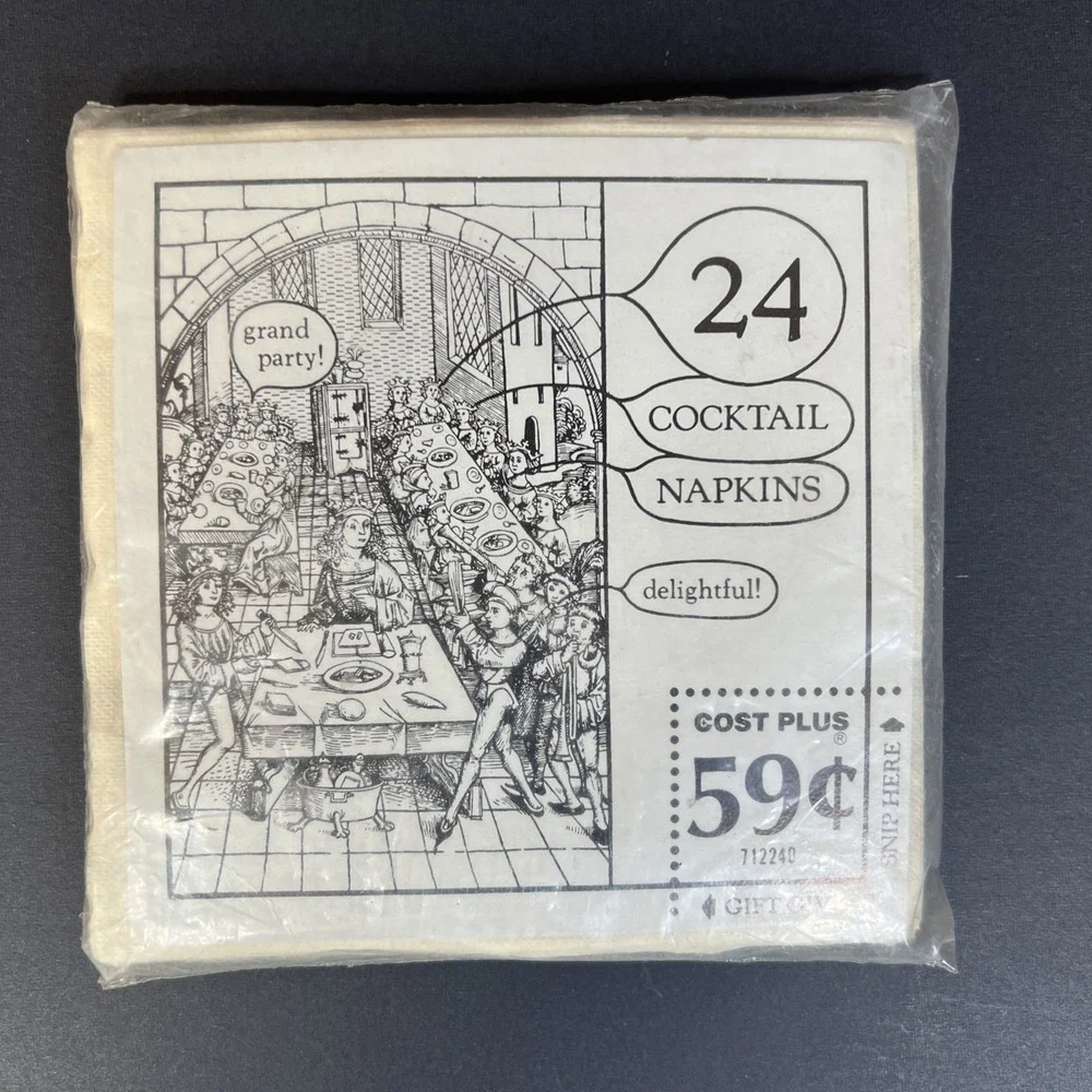 Vintage Paper Cocktail Napkins Mallard Ducks 24 Count 5x5 New Sealed